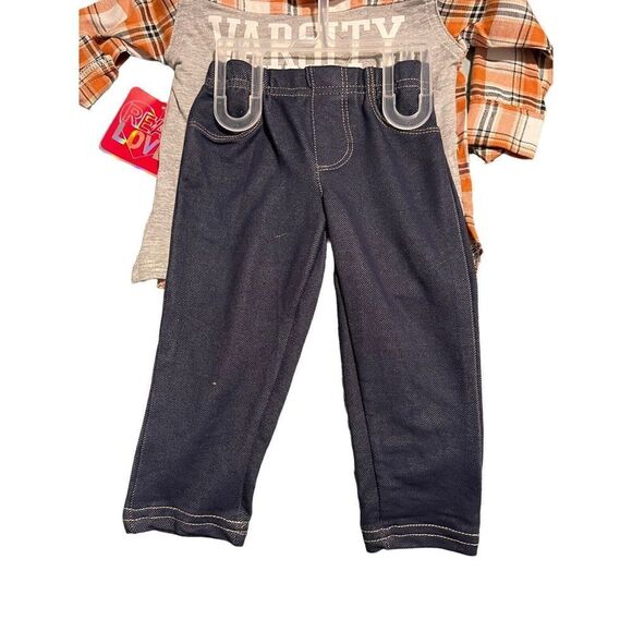Real Love Boys Shirt Pant Set 12 Months 2 Piece NEW - Picture 9 of 10